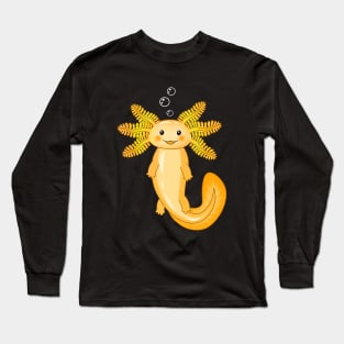 Golden Axolotl Long Sleeve T-Shirt